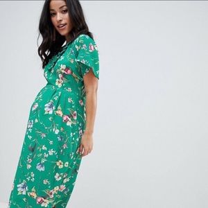 Queen Bee Maternity Midi Dress - US size 8 - NWT!